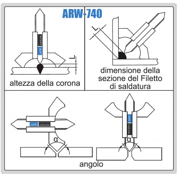 Calibro per saldatura - Mod.G17 - A.Narducci Calibro per saldatura - Mod.G17 - A.Narducci
